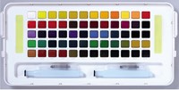 Koi studio set aquarelverf napjes - 60 kleuren