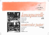 Lanaquarelle blok 31 x 41 cm - 300 grams satin - 4 zijdig gelijmd -  20 vel