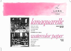 Lanaquarelle blok 31 x 41 cm - 300 grams ruw - 4 zijdig gelijmd - 20 vel