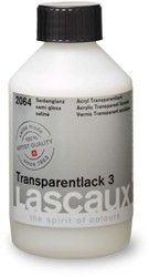 Lascaux Transparante acrylvernis zijdeglans - flacon 250 ml.