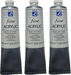 Lefranc & Bourgeois soft acryl titaanwit 150 ml. nu van 12.50 voor 5.00