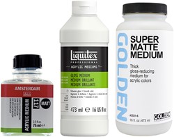 Mediums voor acrylverf 