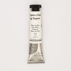 sennelier ei-tempera zinkwit - tube 21 ml.
