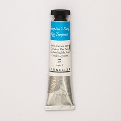 sennelier ei-tempera ceruleumblauw - tube 21 ml.