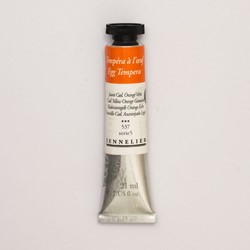 sennelier ei-tempera cadmiumoranje - tube 21 ml.