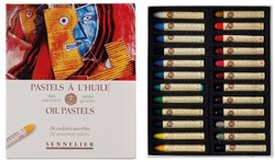 Sennelier oliepastels assortie - doos 24 stuks