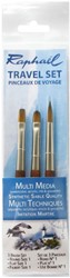 Raphael travel brush set 3 mini penselen