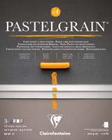 Pastelgrain blok grijstinten assortie 360 grs. 12 vel 24x30 cm.