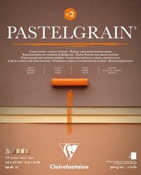 Pastelgrain blok natuurtinten assortie 360 grs. 12 vel 30x40 cm.