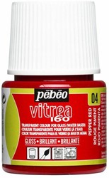 Vitrea 160 glasverf rood  - flacon 45 ml.