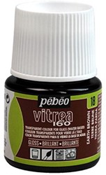 Vitrea 160 glasverf bruine aarde - flacon 45 ml.