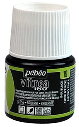 Vitrea 160 glasverf inktzwart - flacon 45 ml.