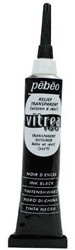 Vitrea 160 reliëf omlijning inktzwart - tube 20 ml.