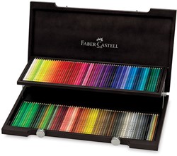 Faber Castell Polychromos kleurpotloden 120 stuks in luxe houten kist