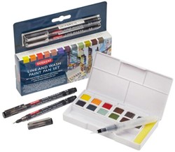 Derwent Line and Wash paint pan set