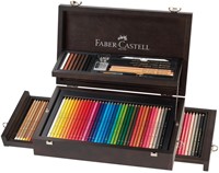 Faber-Castell Art&Graphic kleurpoltoden en accessoires 125 stuks in houten kist-2