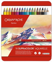 Caran d'Ache Supracolor metalen doos 18 stuks