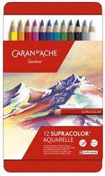 Caran d'Ache Supracolor metalen doos 12 stuks