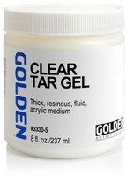 Golden clear tar gel