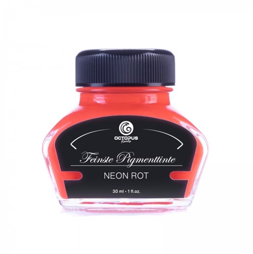 Octopus acryl inkt neon rood flacon 30 ml.