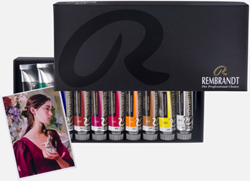 Rembrandt x Alpay Efe - moderne olieverf portret set 10 x 15 ml.