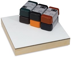 R&F encaustiek set 6 x 40 ml. transparante kleuren + 1 dragerRFP1990