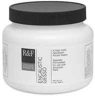 R&F encaustiek gesso - flacon 946 ml.