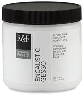 R&F encaustiek gesso - flacon 473 ml.