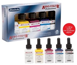 Aerocolor set 5 x 28 ml.