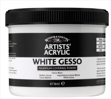 WN artists gesso wit - flacon 450 ml.