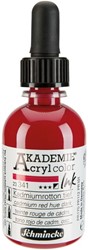 Schmincke Akademie acryl inkt karmijnrood - flacon 50 ml.