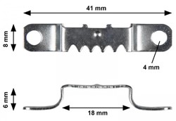 Tandhanger diep per 10 stuks