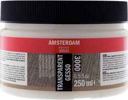 Amsterdam gesso primer transparant - pot 250 ml. 