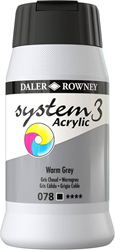 System 3 acryl warmgrijs  - flacon 500 ml