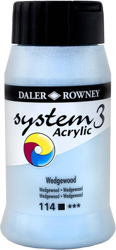 System 3 acryl wedgewood blauw  - flacon 500 ml