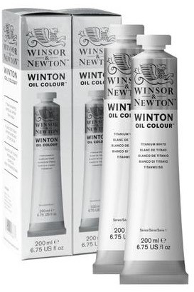Winton olievef titaanwit twinpack 2x 200 ml. - nu van 25.- voor 18.50
