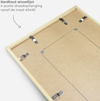 MB atelier wissellijst blank hardhout met glas - 21x29.7 cm. A4 (alleen afhalen)-3