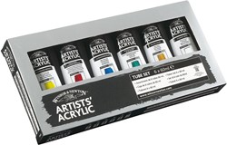 Winsor & Newton artists' acrylic colors - basic set 6 x 60 ml.